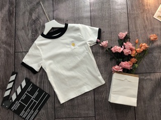 Áo croptop thêu hoa cúc