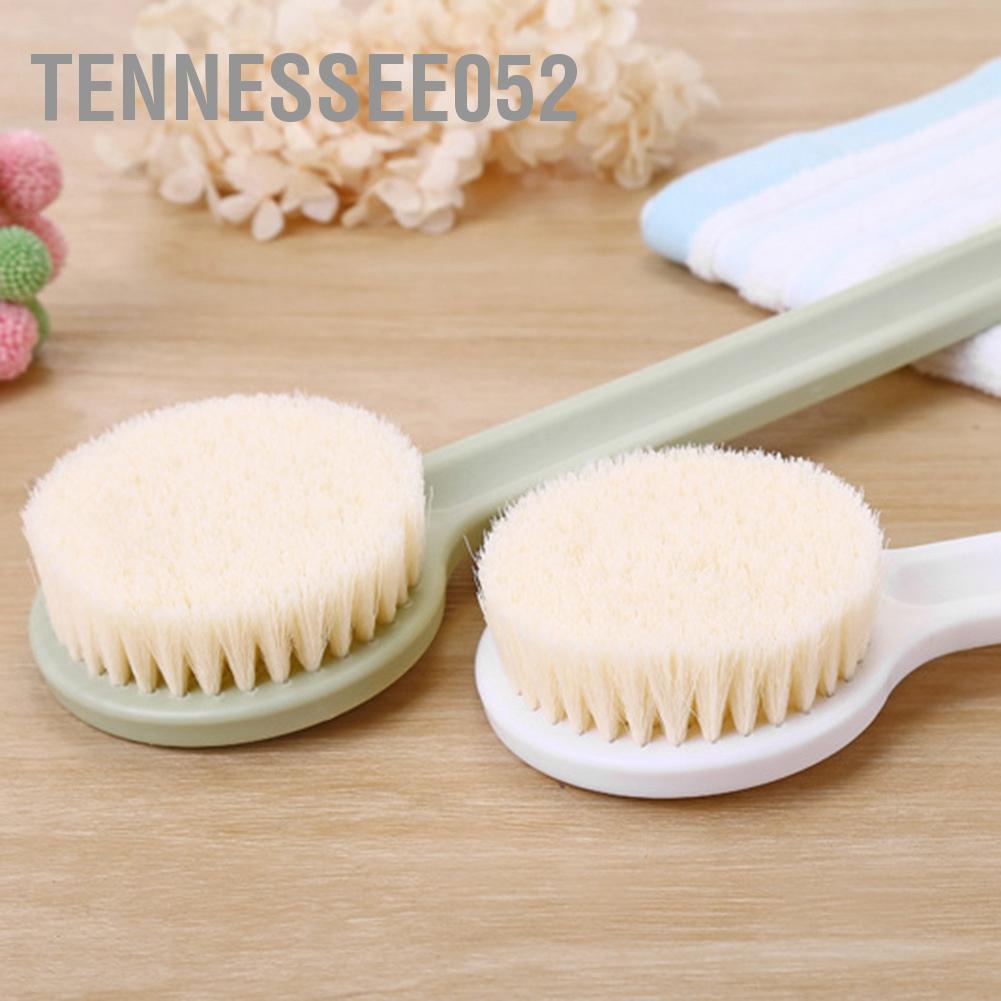 Bàn chải lông mềm tay cầm dài dùng khi tắm và tẩy tế bào chết giúp da sạch sâu