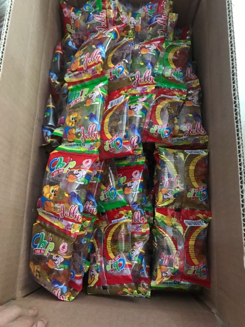 Dây 10 gói kẹo jelly chip hải hà 16g