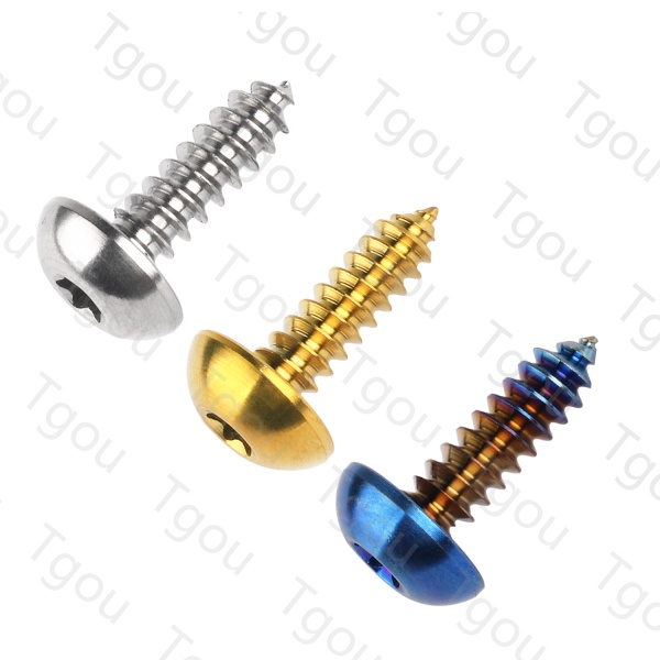 Ốc Vít Hợp Kim Titan M5x17 / 20mm Đầu Bán Nguyệt Cho Dù Xe Máy