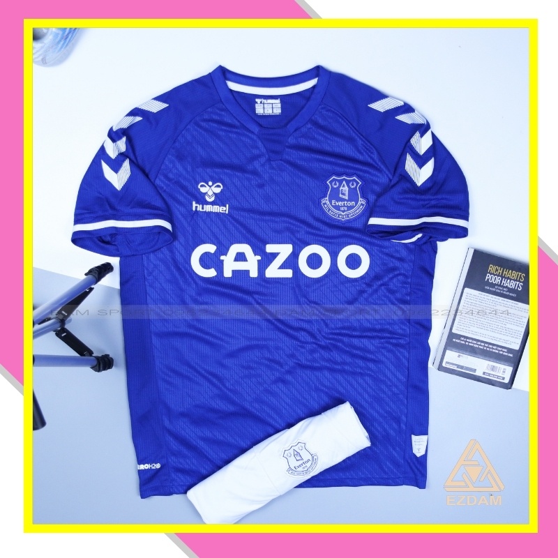 Áo Bóng Đá Everton Xanh Sân Nhà Mới Nhất Cao Cấp 21-22 , Bộ áo đá banh Everton Xanh Sân Nhà Mới Nhất