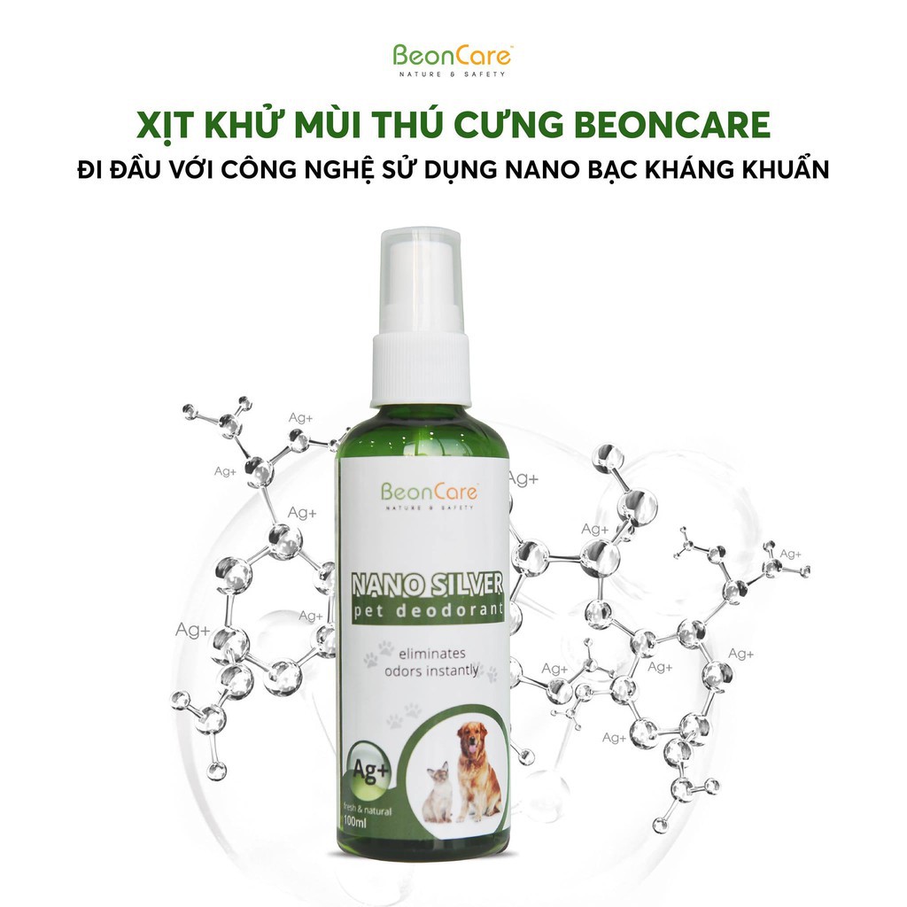 Combo Sữa tắm Dưỡng Lông và Xịt Khử Mùi thú cưng Beoncare