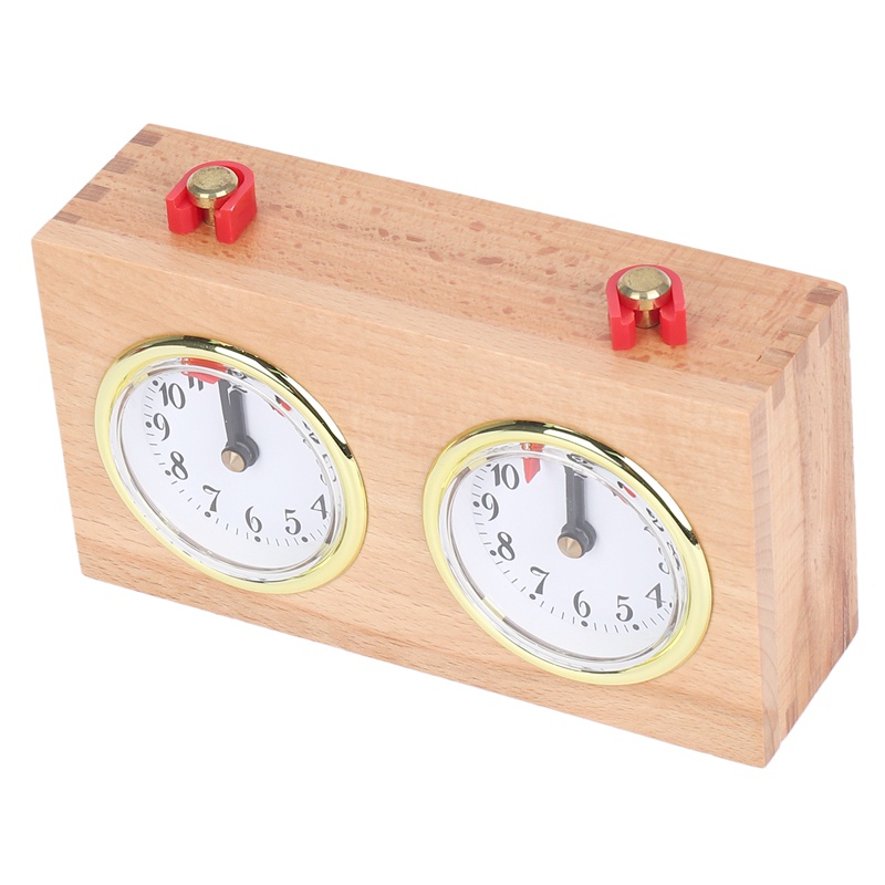 Chess Timer, Professional Digital International Chess Clock, Wooden Count Up Down Chess Timer, Portable Chess Timer