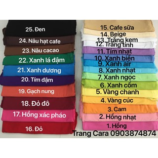 vải cara đủ màu (GIÁ CỰC TỐT)