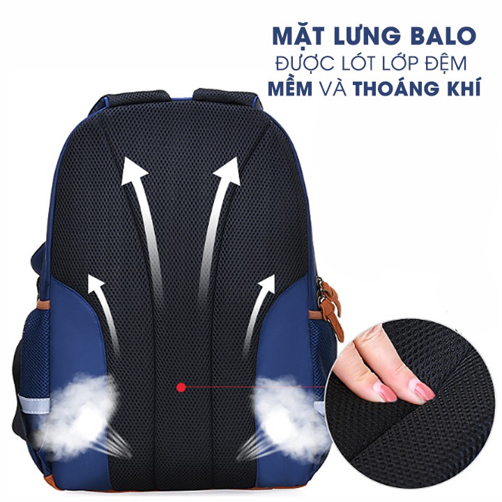 Balo học sinh tiểu học cao cấp, vải chống thấm nước