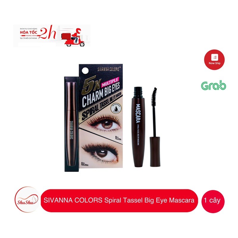 [ HCM SỈ ] Mascara SIVANNA COLORS Spiral Tassel Big Eye