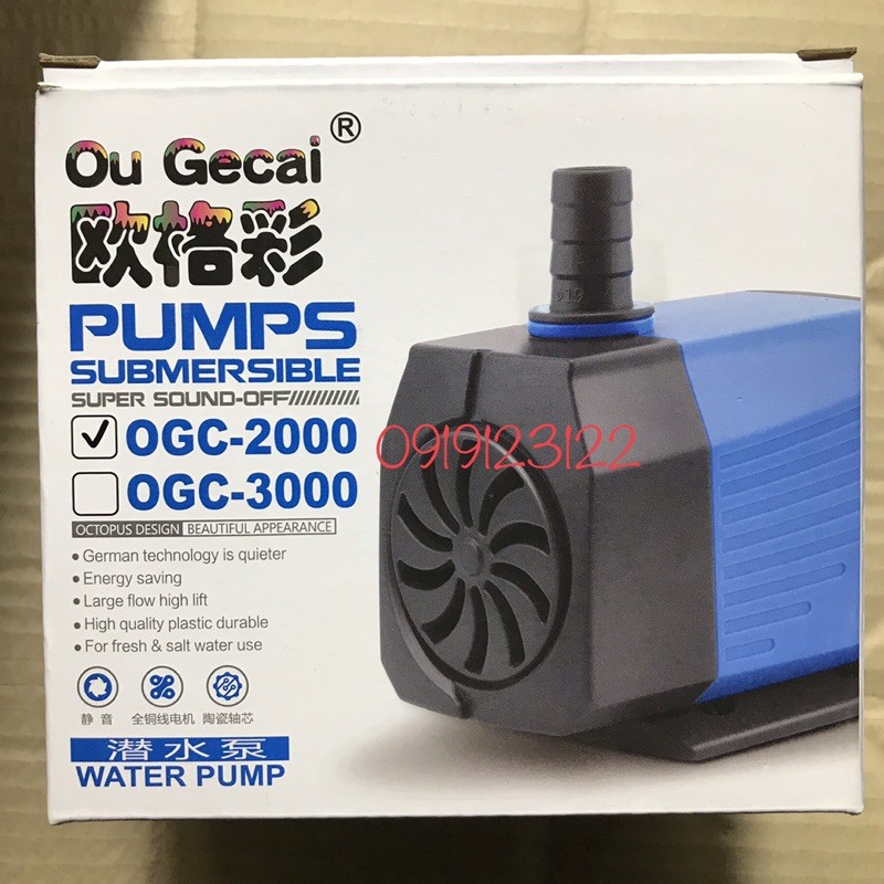 Máy bơm Nước OGC-2000 Dùng Cho Bể Kính Nhỏ