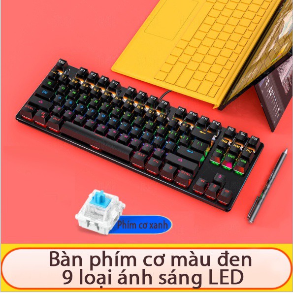 Bàn phím cơ Latope gaming bàn phím máy tính có dây Full LED màu sắc nổi bật K400