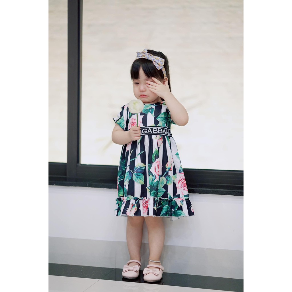 Váy Hoa Hồng Lụa DG