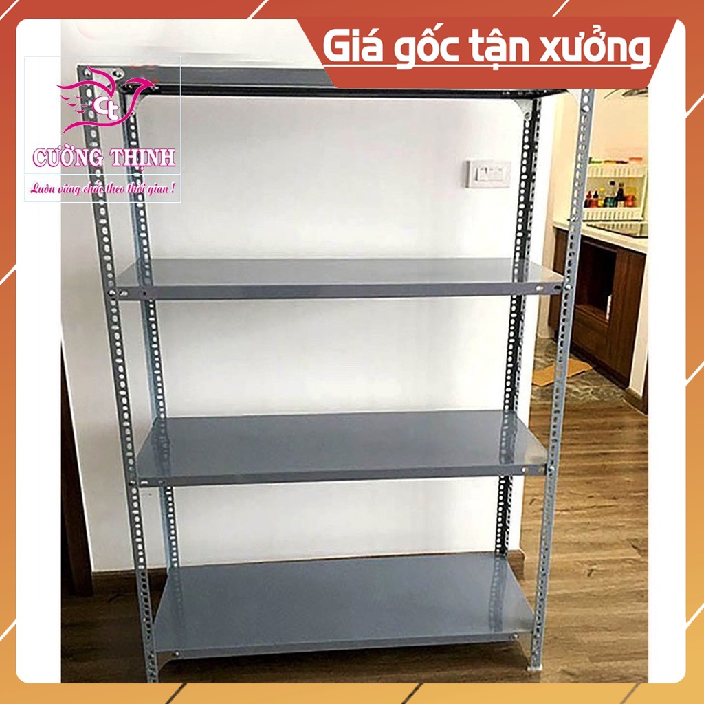 Kệ Sắt Đa Năng 4 Tầng, Cao 1m5 x Dài 1m x Rộng 30cm, Chứa đựng đồ đạc