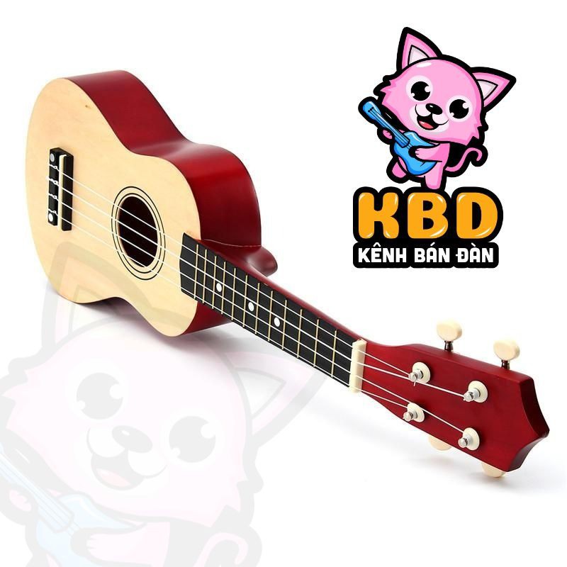 GỖ KHÔNG PHẢI NHỰA]KHÔNG NGỨA TAY] Đàn ukulele soprano tặng kèm pick gãy