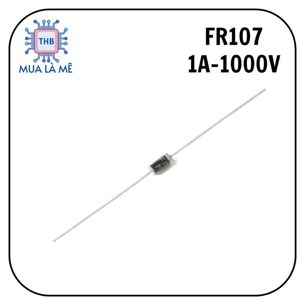 Diode xung FR107 Diode xung 1A-1000V. (túi 5 con)