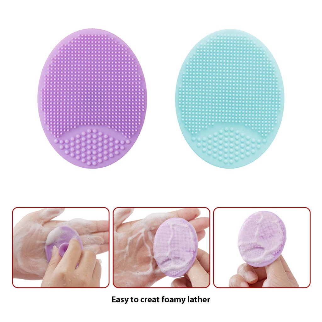[Hàng mới về] Bàn chải làm sạch da mặt bằng silicon tẩy da chết và mụn đầu đen hiệu quả ILY