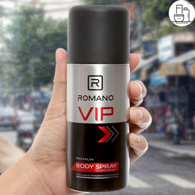 Xịt khử mùi toàn thân Romano vip 150ml