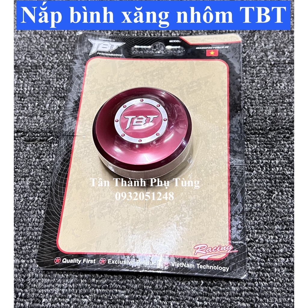 Nắp bình xăng nhôm TBT gắn nhiều dòng xe