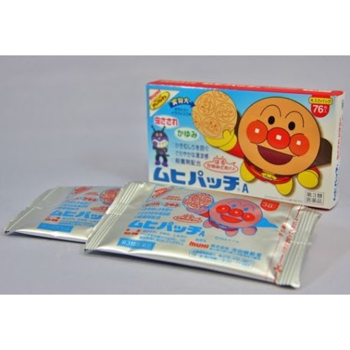 Miếng dán vết muỗi đốt Muhi 76 miếng - Panda fukuoka -   làm dịu vết muỗi cắn cho bé