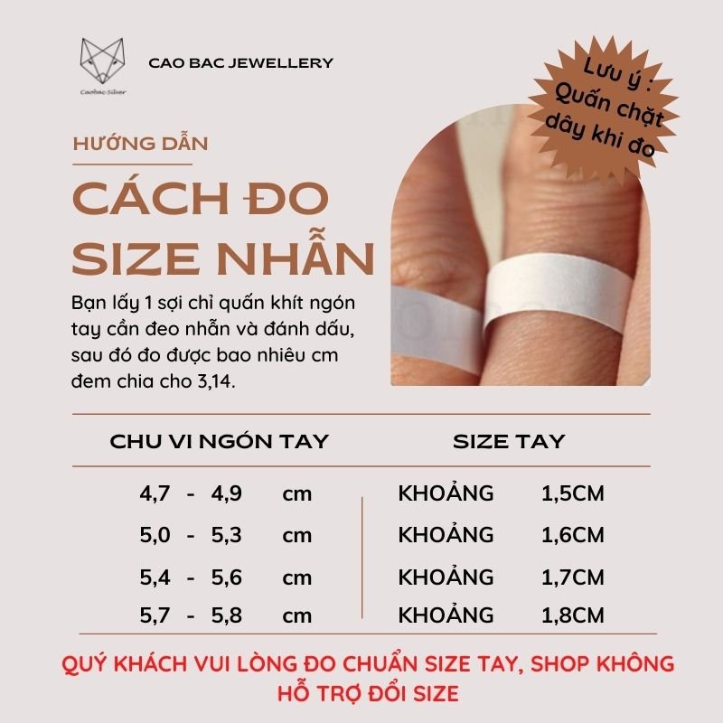 Nhẫn Bạc Ta S99 CaoBac Silver Dạng Hở Thiết Kế Đính Đá Nhẹ Nhàng Màu Sắc Cổ Điển Dành Cho Nữ