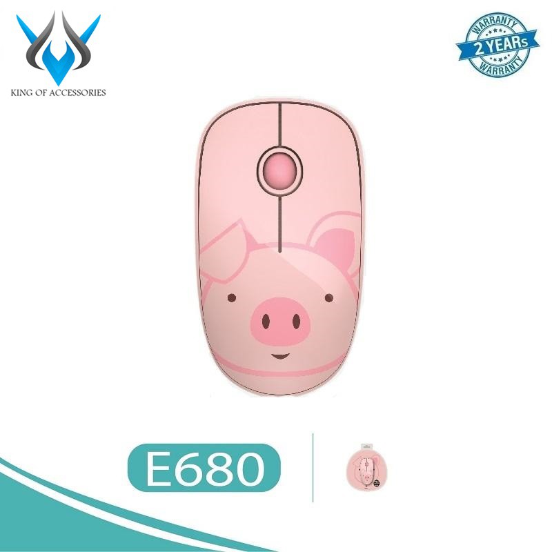 Chuột không dây Wireless FD E680 pin dùng đến 12 tháng + Tặng kèm lót chuột
