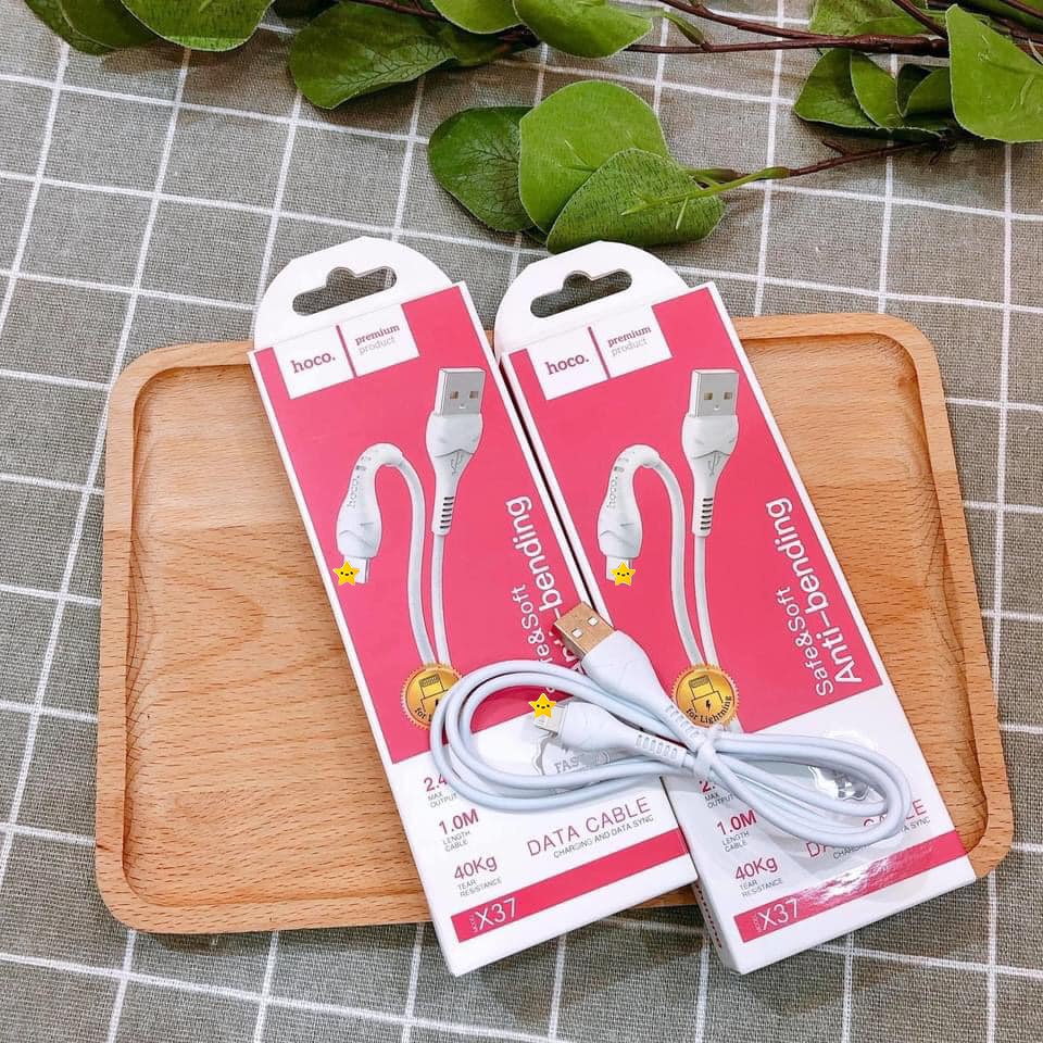 Cáp Sạc X37 cho IP Siêu Bền Chống Gập Gãy