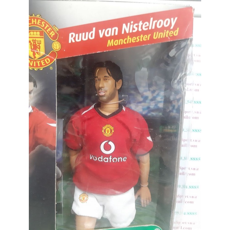 Tượng cầu thủ bóng đá Ruud Van Nistelrooy Manchester United 2004-2006 home Kick-O-Mania figures