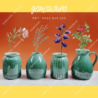 Bình Hoa - Men Xanh Thiên Thanh - Gốm Sứ Bát Tràng - Lọ Hoa Tranh Trí - gomsutupo - Gốm Sứ TUPO - Decor Nội Thất