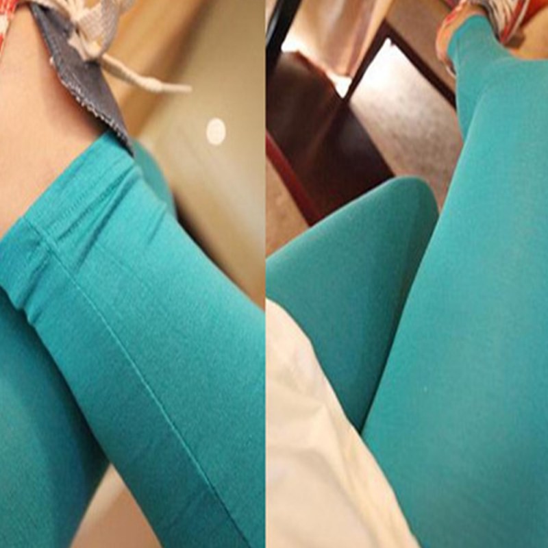 FREESHIP ĐƠN 99K_ Quần legging màu trơn ôm sát chất liệu cotton cho nữ