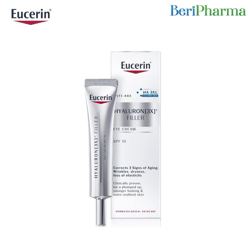 Eucerin Kem Ngăn Ngừa Lão Hóa Cho Vùng Mắt Hyaluron Filler 15ml