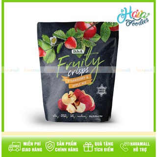 [HÀNG CHÍNH HÃNG] Táo Và Dâu Tây Sấy Giòn DJ&A 25gr