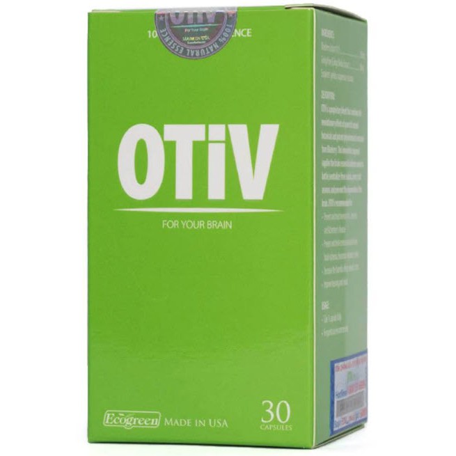 (CHÍNH HÃNG) OTIV 30 viên Hỗ Trợ Cải Thiện Mất Ngủ - Đau Nửa Đầu -Tăng Cường Trí Nhớ - Có tem tích điểm