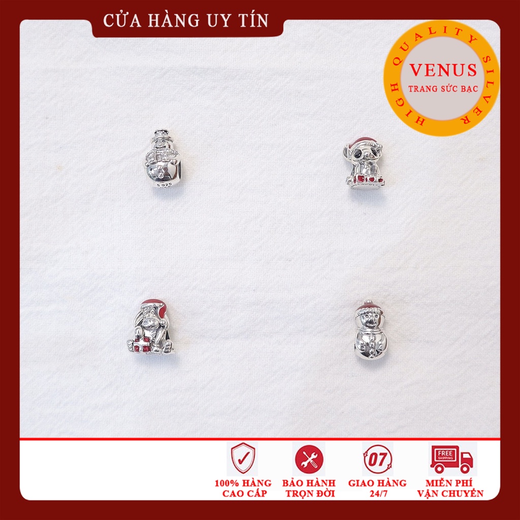 [Charm bạc 925 cao cấp] Charm bạc hình người tuyết- Mã sản phẩm VENUSS14