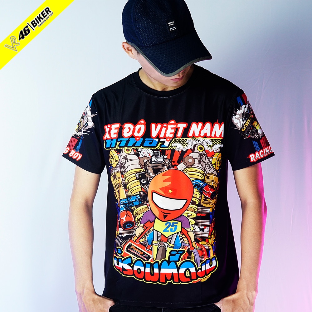 Áo Thun Xe Đua Umaracing - Xe Độ Việt Nam - Đam Mê Tốc Độ - Racingboy Cực Thoáng Mát Vải Tốt - BẢO HÀNH TRỌN ĐỜI [ FREE