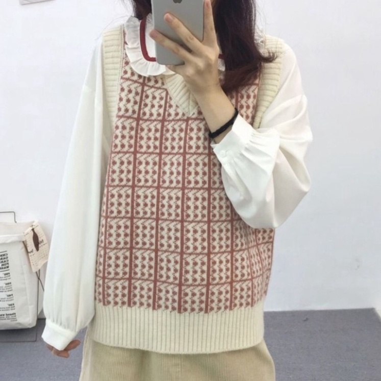 Gile Len Nữ FreeSize, Áo Len Gile Nữ Kẻ Caro Xanh Sóng Hàng Quảng Châu Cực Đẹp | BigBuy360 - bigbuy360.vn