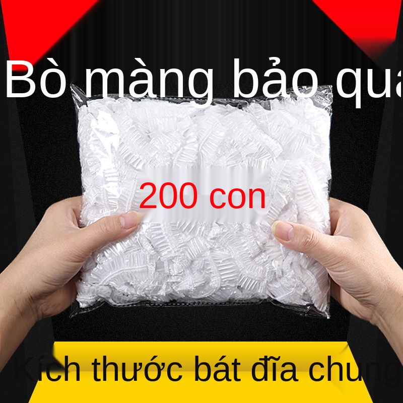 Nắp giữ thức ăn gia đình loại PE tủ lạnh dùng một lần Túi bọc ni lông bao đựng bát, đĩa đa năng