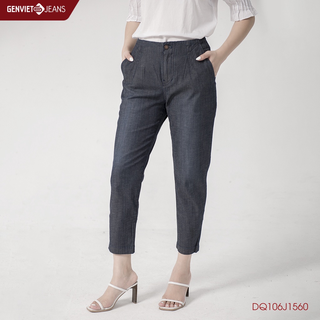 Quần Dài Jeans Nữ Ống Col DQ106J1560 GENVIET