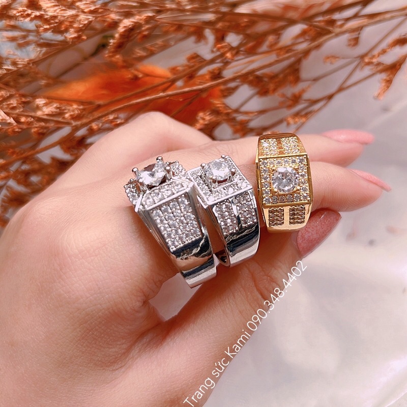 𝗡𝗵𝗮̂̃𝗻 nam kim cương nhân tạo siêu sáng và bền Kami