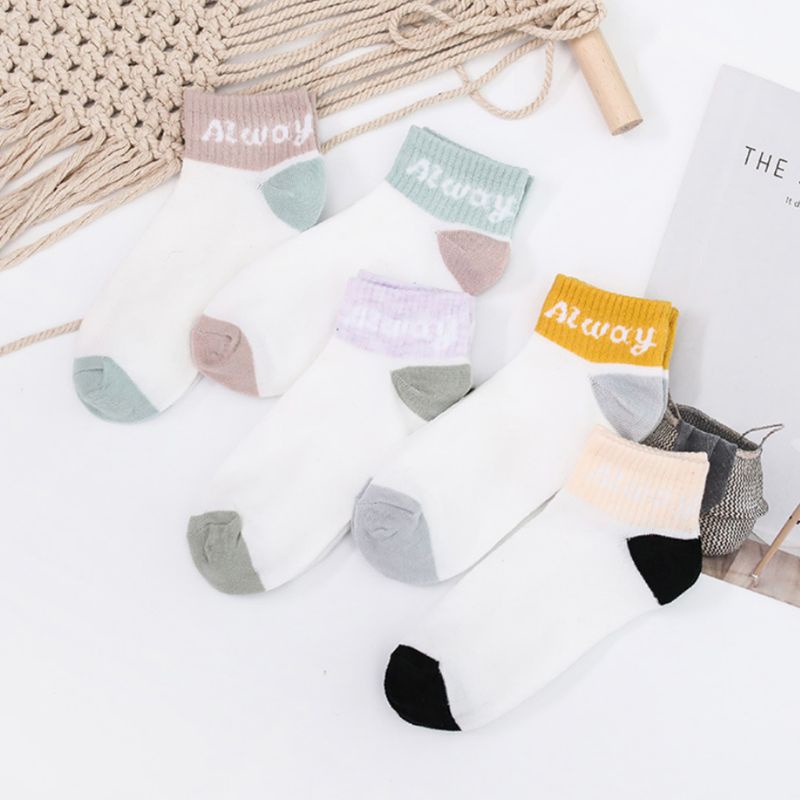 Vớ Cotton Cổ Thuyền 15 Kiểu Hàn Quốc Ngọt Ngào Chống Trượt Cho Nam / Nữ