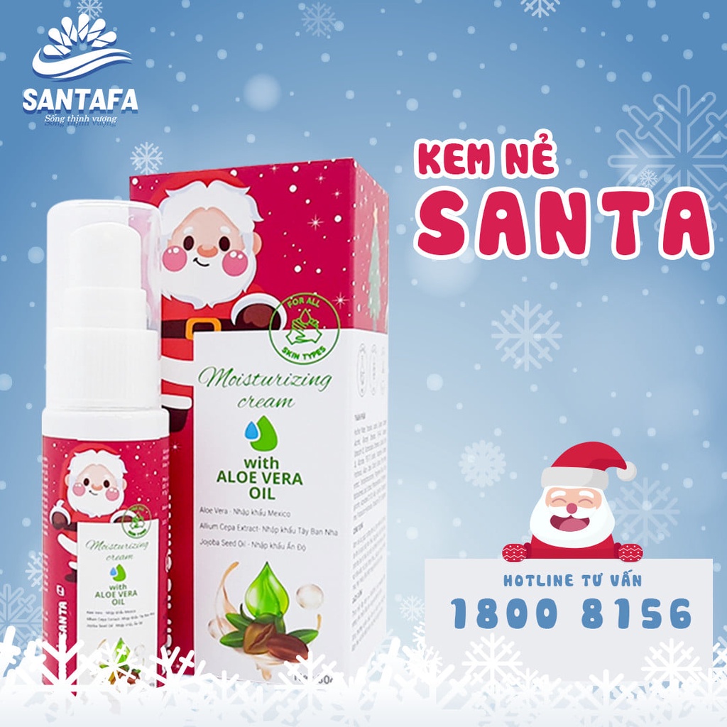 Kem nẻ Santa - Giúp Dưỡng Ẩm, Tái Tạo Da Do Nứt, Khô Da - Chai 30g