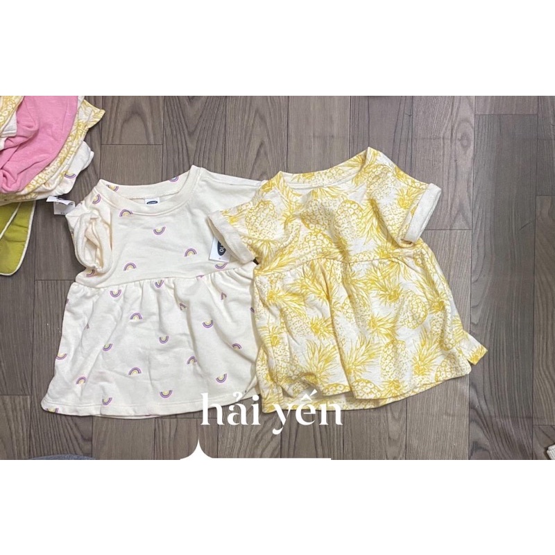 ÁO VÁY oldnavy chất nỉ da cá cho bé