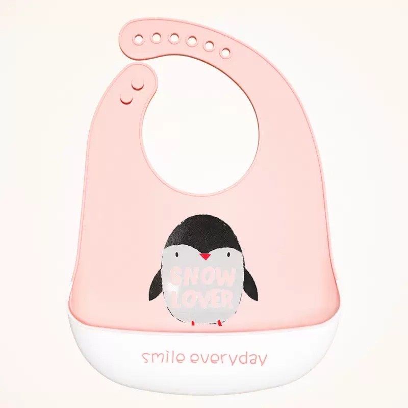 Yếm Ăn Dặm Có Máng Silicon Không Bám Bẩn, Siêu Mềm Cao Cấp Cho Bé Yêu Ăn Dặm-Khoaibaby