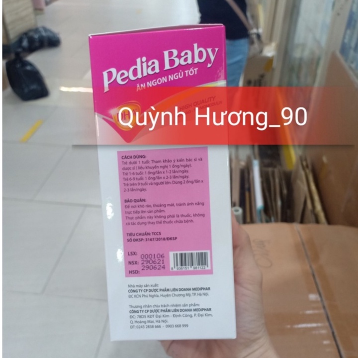 PEDIA BABY ăn ngon ngủ tốt hộp 20 gói cho bé cao lớn thông minh ( PEDIABABY )