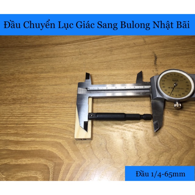 Đầu Chuyển Sang Bulong 1/4 Dài 65mm