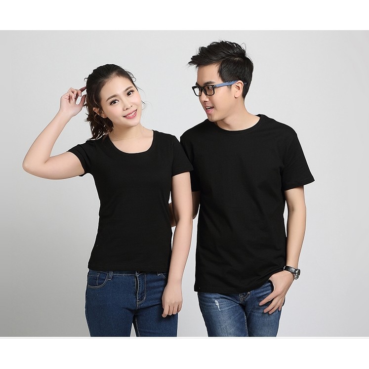 ÁO THUN TRƠN CỔ TRÒN NAM NỮ COUPLE GIÁ RẺ áo thun đẹp size S M L