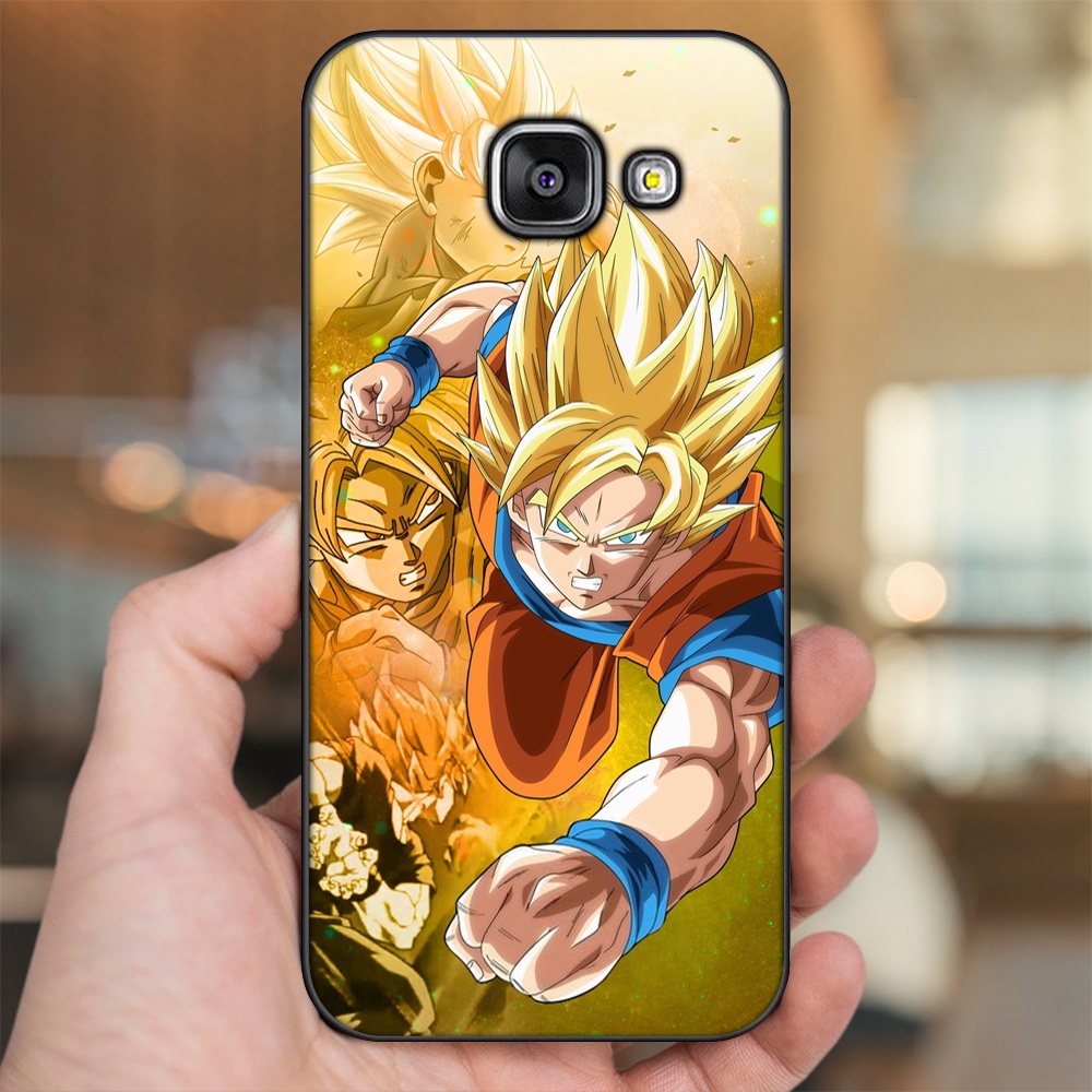 Ốp lưng Samsung A3 2016, A5 2016, A7 2016 viền đen in hình Goku Dragon Ball