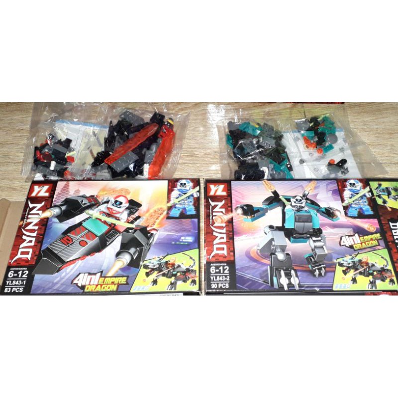 Lắp ráp 1 hộp LegoNinja Đế chế Rồng 843 rất đẹp