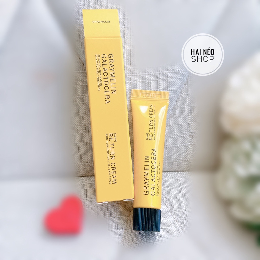Kem dưỡng phục hồi, làm dịu, làm sáng da Graymelin Galactocera Re-turn Cream 15ml (Hàn)