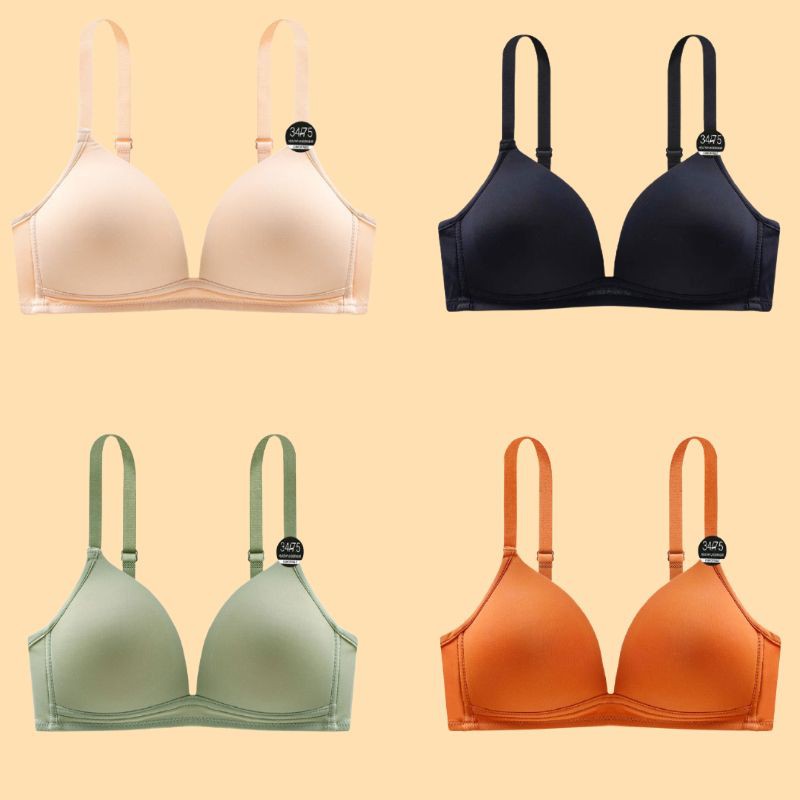 Áo ngực đúc su không gọng xuất Nhật đệm mỏng chống ung thư  A639