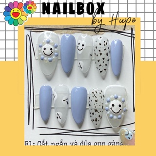 NAILBOX/Móng up HOA MẶT CƯỜI inb HD đo móng