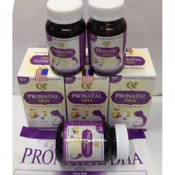PRONATAL DHA Bổ sung sắt, acid folic, vitamin cho mọi phụ nữ mang thai và cho con bú