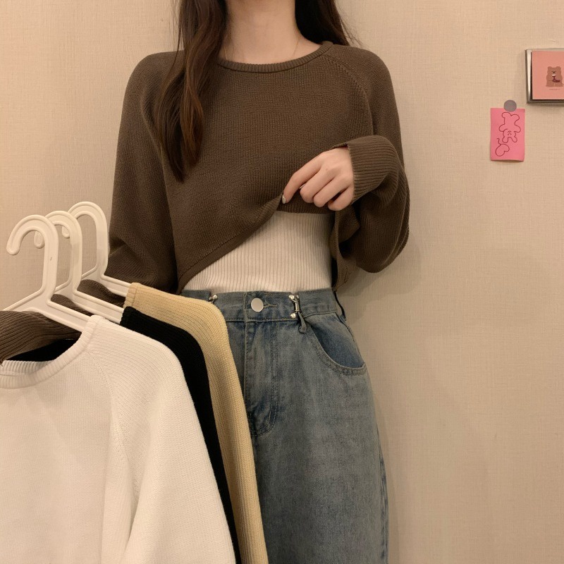 Áo sweater Dệt Kim Tay Dài Thời Trang Mùa Xuân Chất Lượng Cao Cho Nữ