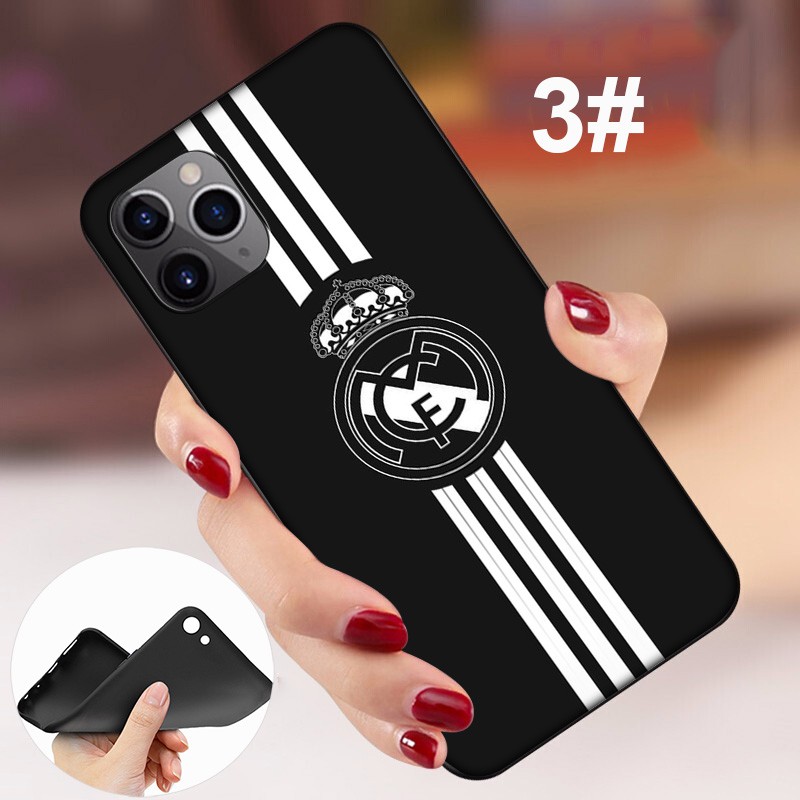 Ốp điện thoại TPU mềm logo Real Madrid DU173 cho iPhone 12 Mini 11 Pro Max 11pro 12mini 12pro 12promax